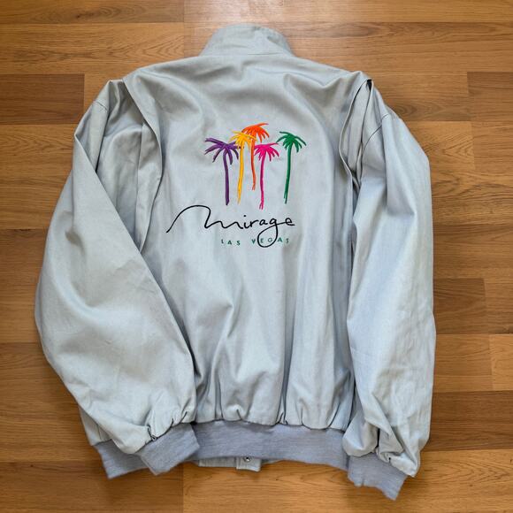 Vintage 90's Mirage Las Vegas Evander Holyfield vs Riddick Bowe Boxing Jacket XL - Picture 4 of 9